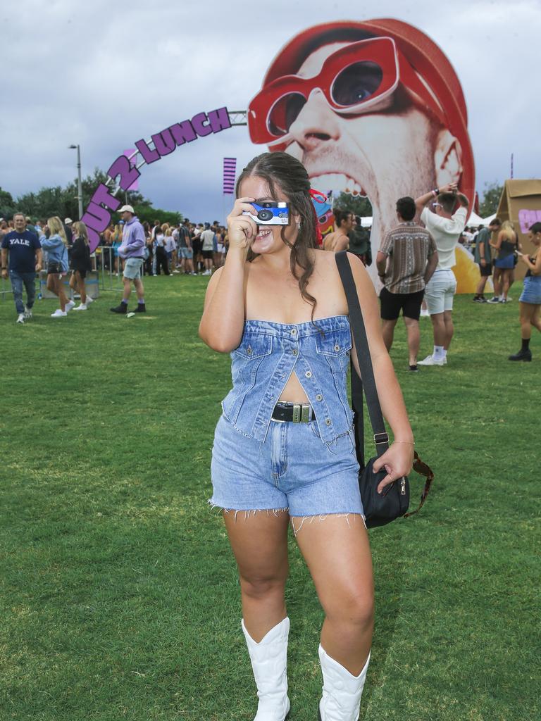 Emerson Coombes at the Out 2 Lunch festival on the Coolangatta beachfront. Picture: Glenn Campbell