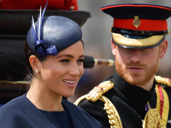 Prince Harry and wife Meghan, who was on her first royal engagement since the birth of baby Archie. Picture: AFP