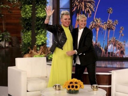 Ellen DeGeneres and Pink during the talk show host’s final show. DeGeneres was also accused of fostering a “toxic” workplace environment. Picture: Warner Bros.