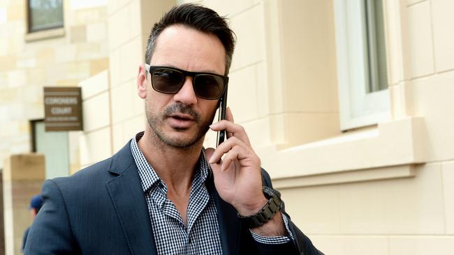 Convicted fraudster Lindsay Bassani outside the Adelaide Magistrates Court, where he has challenged the conditions attached to his home-detention sentence. Picture: GREG HIGGS