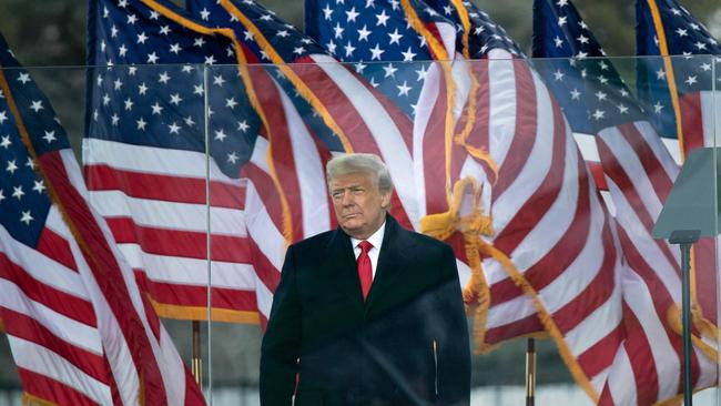 Donald Trump speaks to supporters from The Ellipse near the White House on January 6, 2021. Picture: AFP.