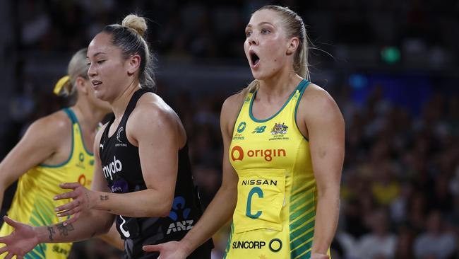 Australia only lost three times this year, once to Jamaica in the Commonwealth games and twice to the Silver Ferns as the sponsorship stoush whirled around them. Picture: Darrian Traynor/Getty Images