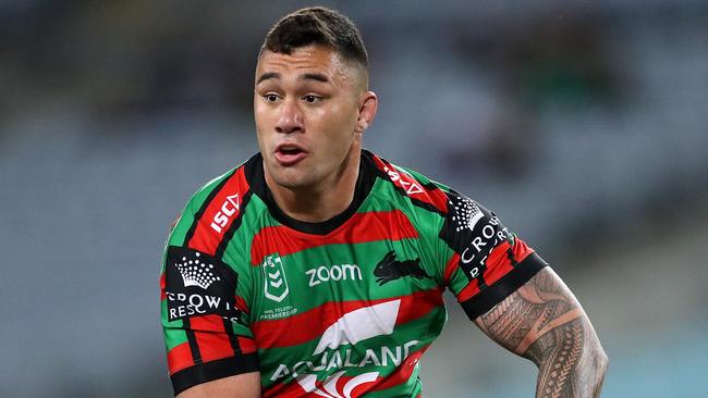 Rabbitohs forward Jaydn Su'A has the hitting power to step up for the injured David Fifita in the Queensland side. Picture: Phil Hillyard