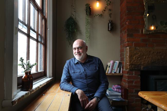 Professor Tim McCormack at Pollen Tea Room in Battery Point. Picture: NIKKI DAVIS-JONES