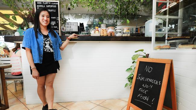 Goji Granola Bar &amp; Cafe owner Monica Tjong was left a horrible review online after not giving a blogger free food in exchange for a photo. Photo: Scott Powick