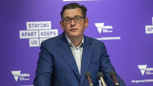 Victorian Premier Daniel Andrews in Melbourne on Monday. Picture: Wayne Taylor