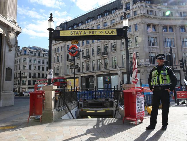 Much of the capital remains largely deserted. Picture: AFP