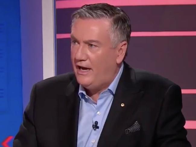 Eddie McGuire and Matthew Lloyd. Picture: Channel 9