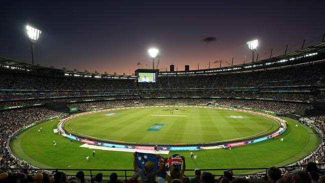 A near-capacity MCG for the Women's T20 World Cup final match between Australia and India on March 8