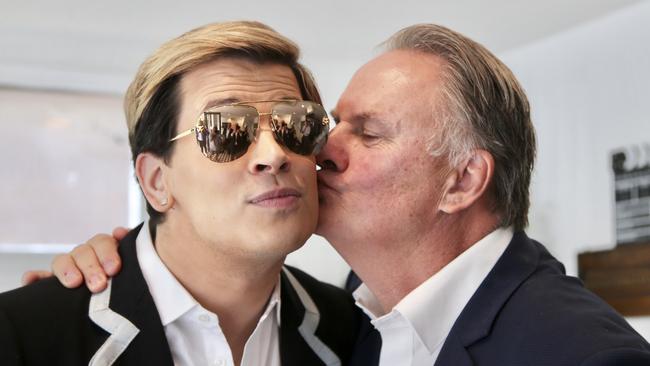 Milo Yiannopoulos and Mark Latham are both fans of making ‘snowflake’ happen. (Pic: Nathan Richter)