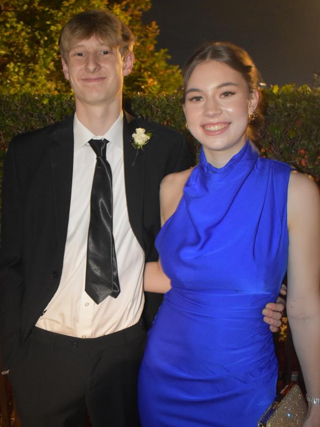 Piper King and Dalton Nyholt at Queensland Academies Creative Industries formal.