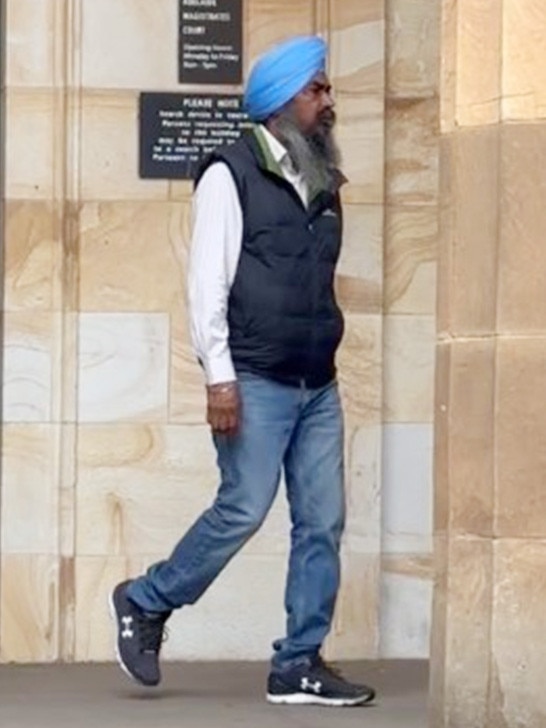 Taxi driver Bahal Chahal leaves the Adelaide Magistrate Court. Picture: Supplied