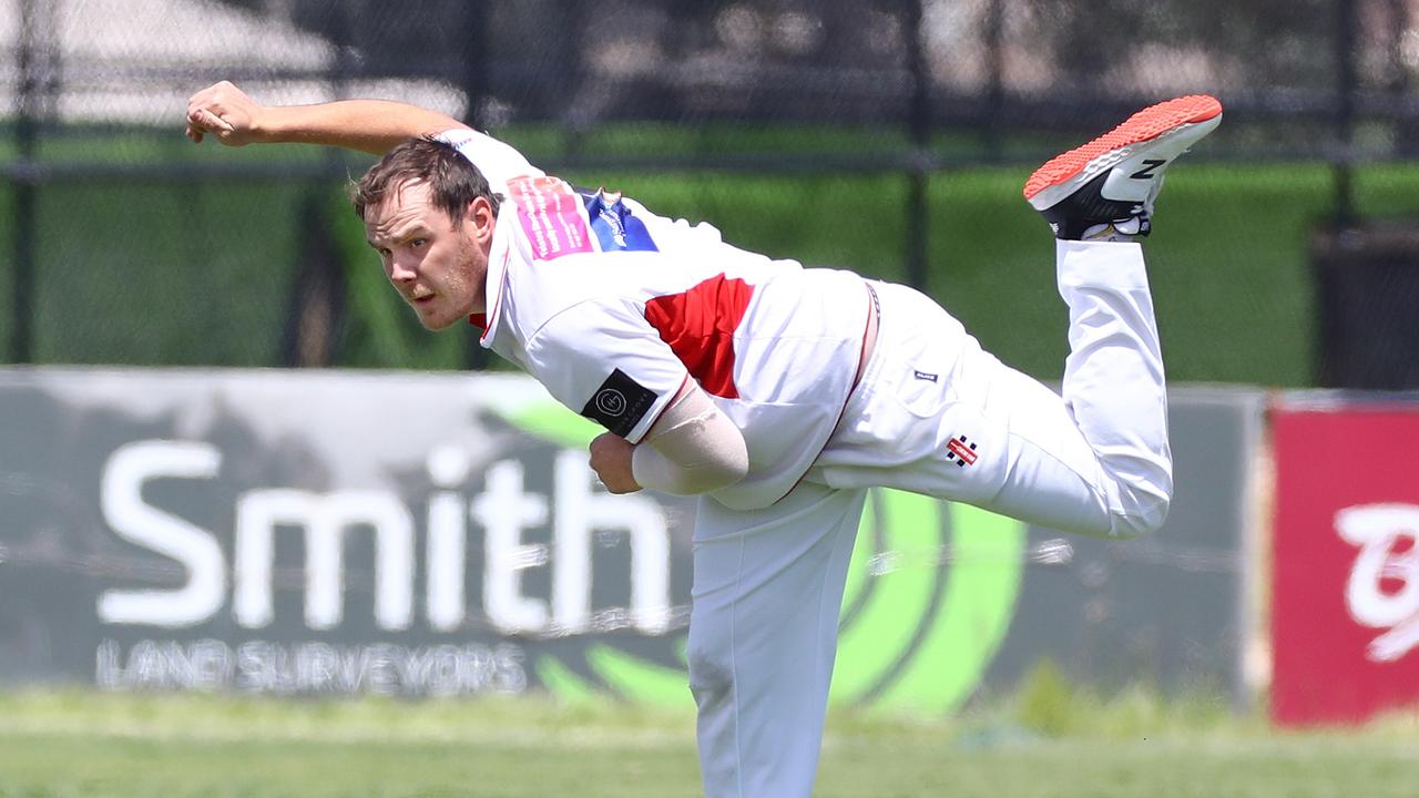 Ocean Grove bowler Daniel Roddis. Picture: Glenn Ferguson