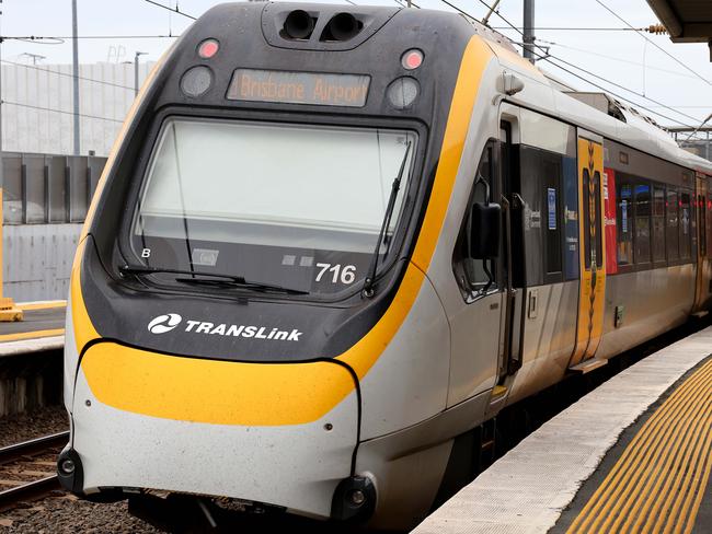 Generic image of a Queensland rail train and passengers at the Eagle Junction Train Station  1st June 2024 Picture David Clark