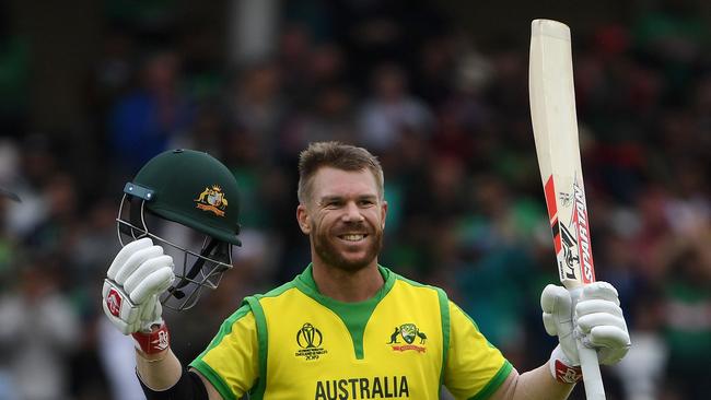 David Warner has led Australia’s runscoring this campaign. Picture: AFP