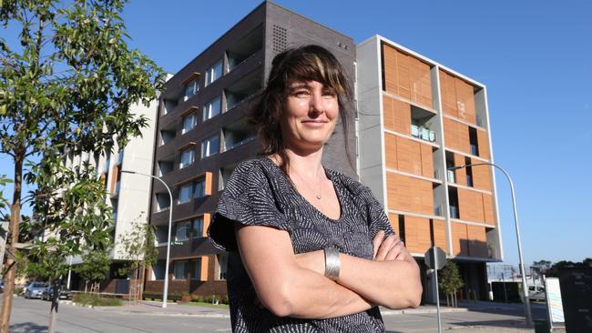 New housing is being released to the market, with rent charged as a percentage of your income, not a flat rent. Government worker Joanne Simpson was involved in a similar program and says it has been a lifesaver, helping her rent an Eveleigh home she'd never afford otherwise. Picture: Adam Taylor