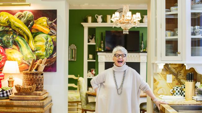 Kay Van Norton, pictured in her kitchen, said giving away millions is the most fun she’s ever had. Picture: AAP IMAGE/ Tim Pascoe