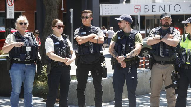 Tasmania Police will be conducting increased high visibility patrols at shopping precincts targeting shoplifting and anti-social behaviours in the lead up to the busy festive season. Picture: Nikki Davis-Jones