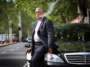 All front and a million-watt smile ... Mick Gatto in Melbourne.