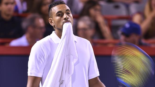 Nick Kyrgios could be suspended for his meltdown. Picture: Getty