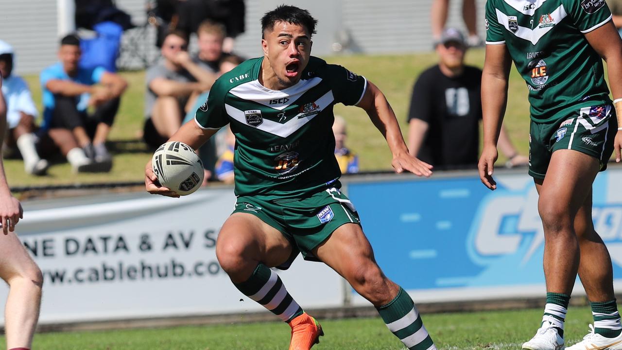 Poutoa Hotere-Papalli playing centre for St Marys in the under 19 Division 1. Picture: Steve Montgomery