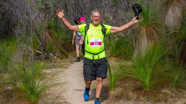 Peter Dunn from the Gold Coast participates in the Great Island Trek.
