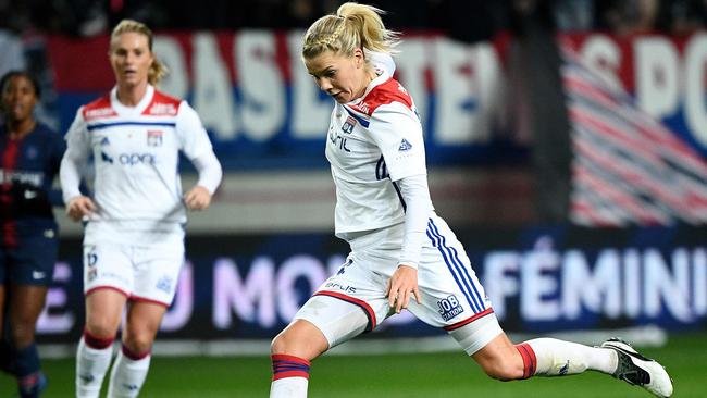 The world’s best player Ada Hegerberg has boycotted the Norwegian national team. Picture: AFP