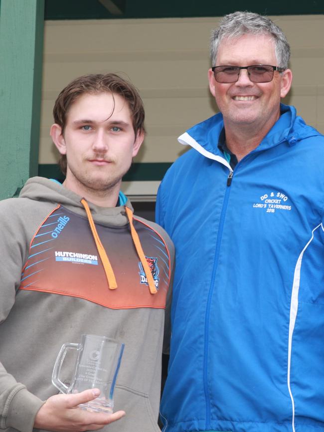 Met-Easts captain Ben Brocherie (left) was named the player of the grand final in the 2024 A-grade two-day competition. Picture: Allyson Gardener.