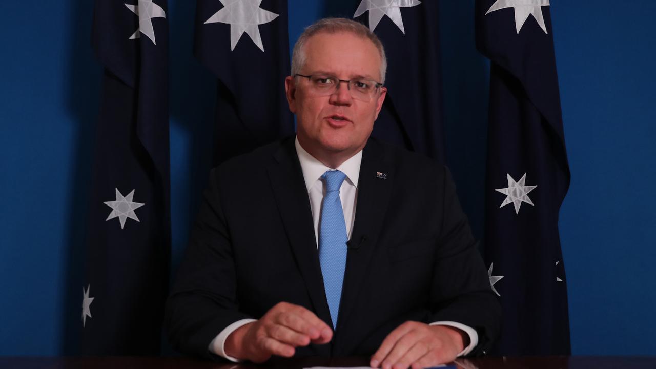 Prime Minister Scott Morrison has slammed the “repugnant” image. Picture: Adam Taylor