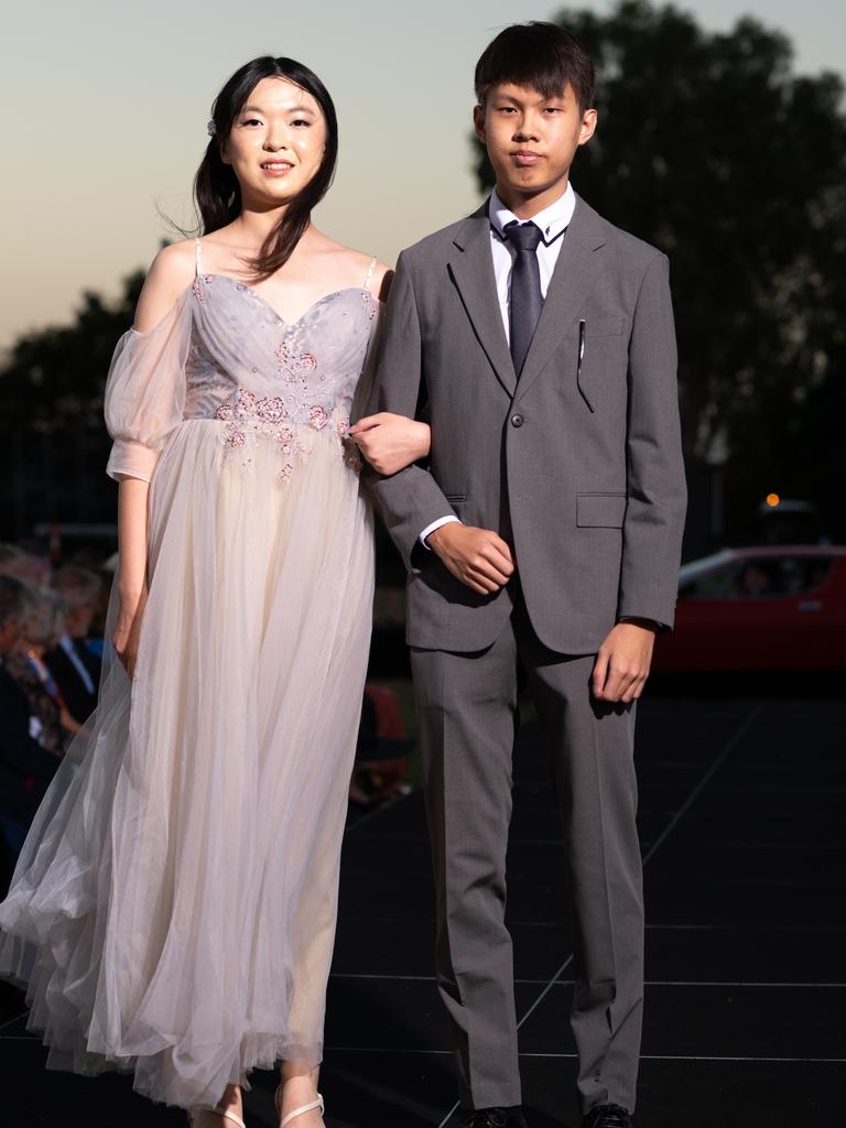 Eleanor Chen and Jovan Ng at the 2024 Rockhampton Grammar School formal.