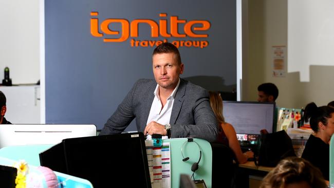 Ignite Travel founder Randall Deer has big plans for the tourism operator. Picture: Adam Head