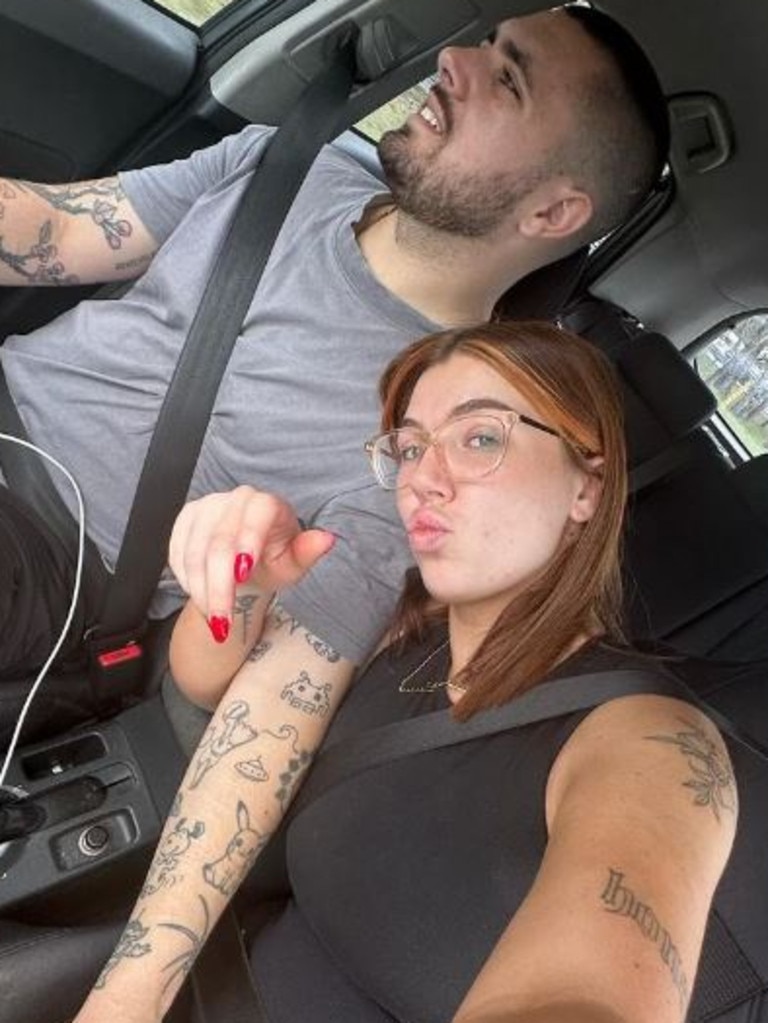 The young couple are saving by living at home. Picture: Instagram/lozhutchison