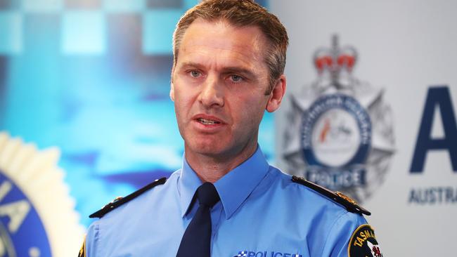 Tasmanian Police Assistant Commissioner Jonathan Higgins. Picture: NIKKI DAVIS-JONES