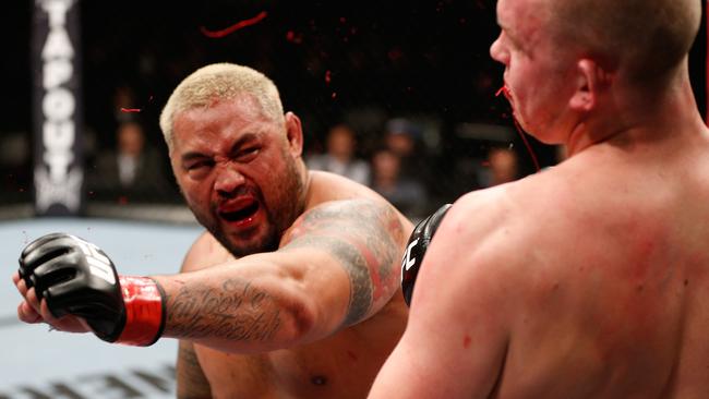 Mark Hunt was a fearsome sight at his peak in the UFC. Picture: Getty Images