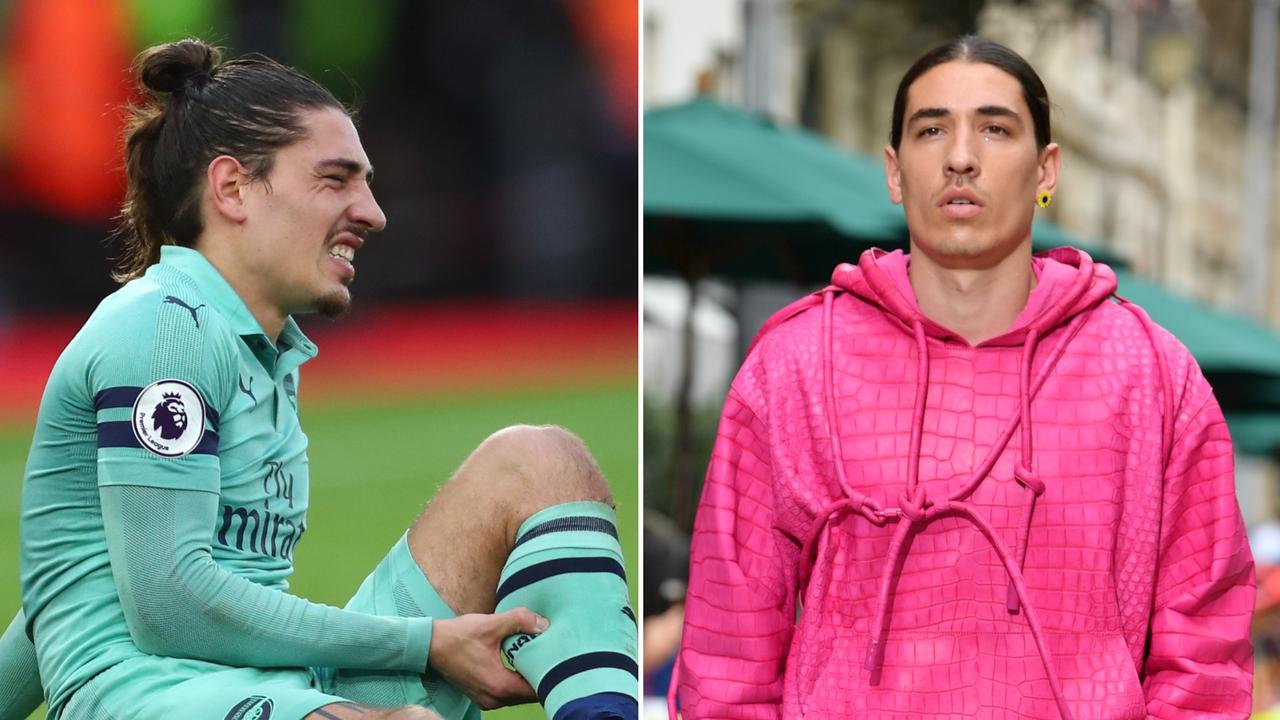 Hector Bellerin spotted at London Fashion week in some daring