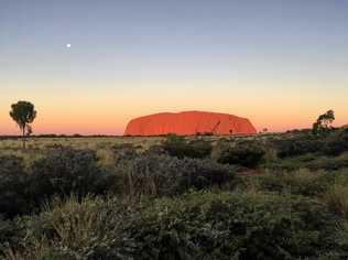 Uluru at sunset at the Uluru-Kata Tjuta National Park in the Northern Territory. Picture: Michael Wayne