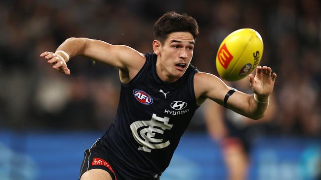 Zac Fisher is enjoying a career-best season for Carlton. Picture: Michael Klein