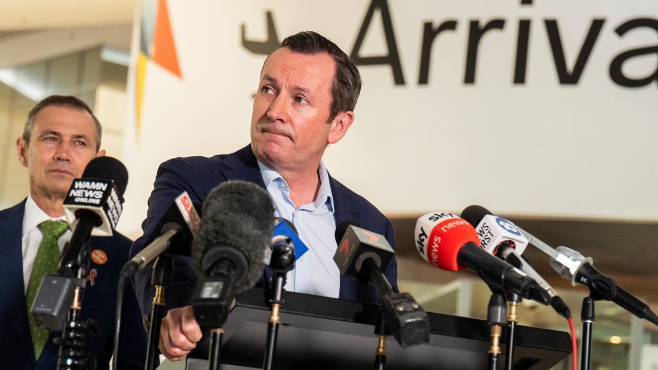 Despite a single outbreak in NSW last week, WA Premier Mark McGowan said the border will still open. Picture: Tony McDonough/NCA NewsWire