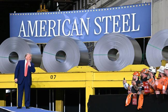 US President Donald Trump raised tariffs on steel and aluminum to 50 percent