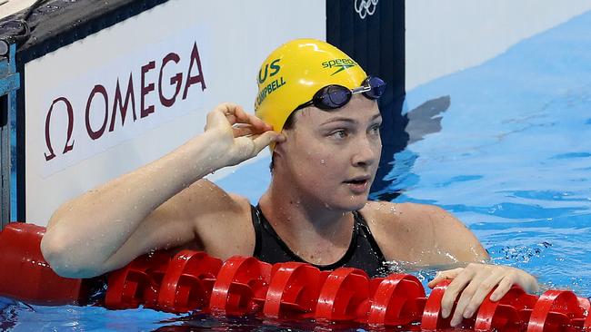 Cate Campbell bounced back from disappointment in the 50m freestyle final..... Pics Adam Head