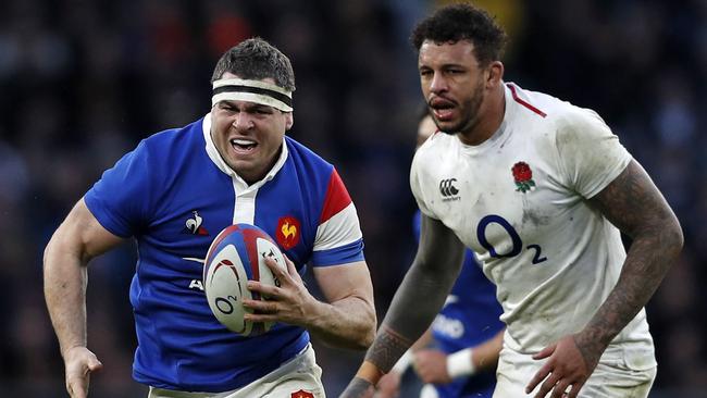 France hooker Guilhem Guirado makes a break during the Six Nations.