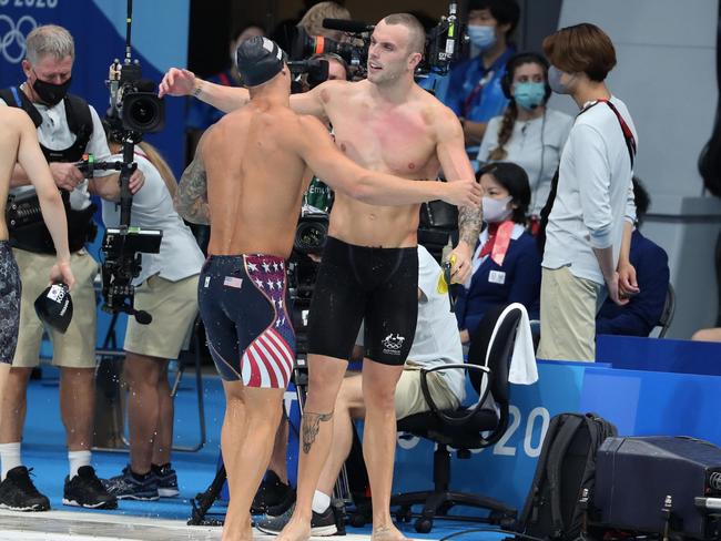 Chalmers after his defeat to Dressel in 2021. Picture: Xavier Laine/Getty Images