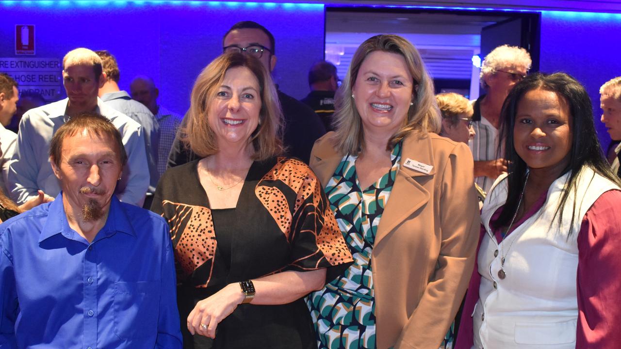 Matthew Wright, State Member for Ipswich Jennifer Howard, Ipswich Mayor Teresa Harding and Pye Augustine