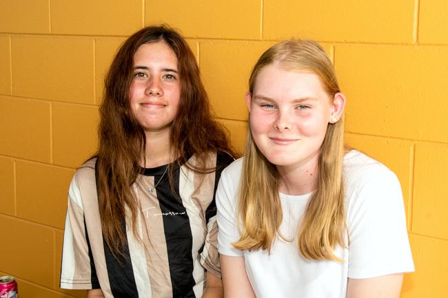 Kobe Wilkinson and Aprile Benson from Mackay State High School experience a day in the life of a uni student at CQUniversity's Mackay Uni Experience.Picture: Michaela Harlow