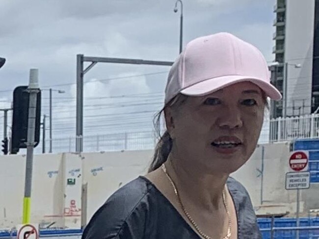 Xiaoqiu Liu outside the Brisbane Magistrates Court.