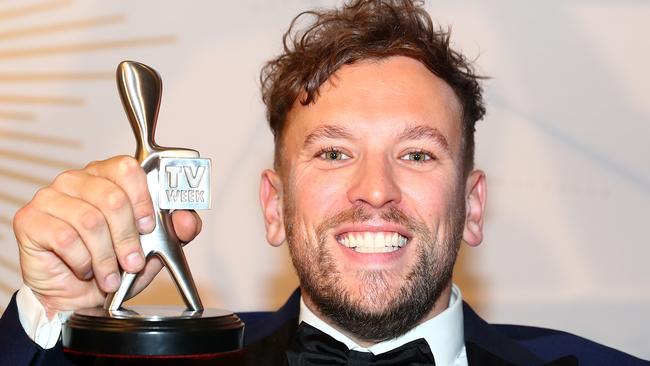 Media presenter and tennis champion Dylan Alcott used his Logie win to remind people to see past disability. Picture: Chris Hyde/Getty