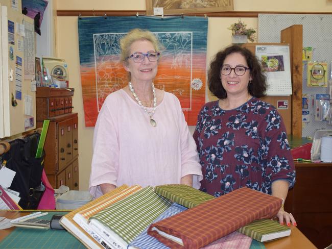 Dianne Jeha and Sloane Alexander at Needlework Cottage. Picture: Aden Stokes