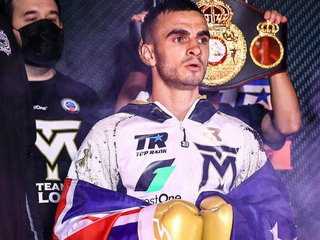 Andrew Moloney realises he needs to deliver in the ring when he takes on Filipino Froilan Saludar. Picture: Top Rank via Getty Images