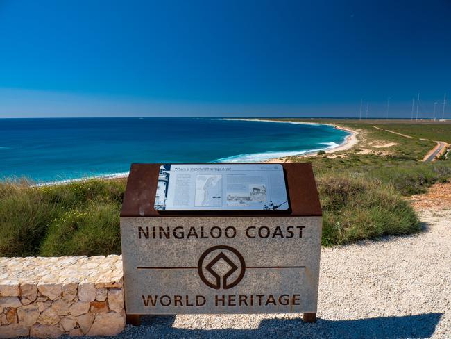 4/20Ningaloo CoastThe remote western Ningaloo Coast includes one of the longest near-shore reefs in the world. The 604,500ha region is also recognised for its network of underground caves and water courses, supporting extraordinary biodiversity. Must see Among Ningaloo Coast’s abundant marine life are groups of whale sharks that gather every year from March to August. Visitors from all over the world flock to the region to swim with the gentle giants. Ningaloo Reef is one of the only places on the planet these massive fish appear regularly in large numbers. Picture: Mark Fitz