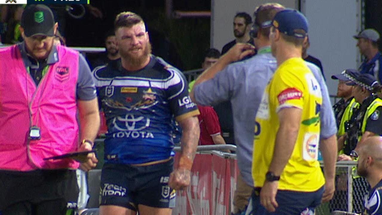 Josh McGuire is substituted with a suspected injury